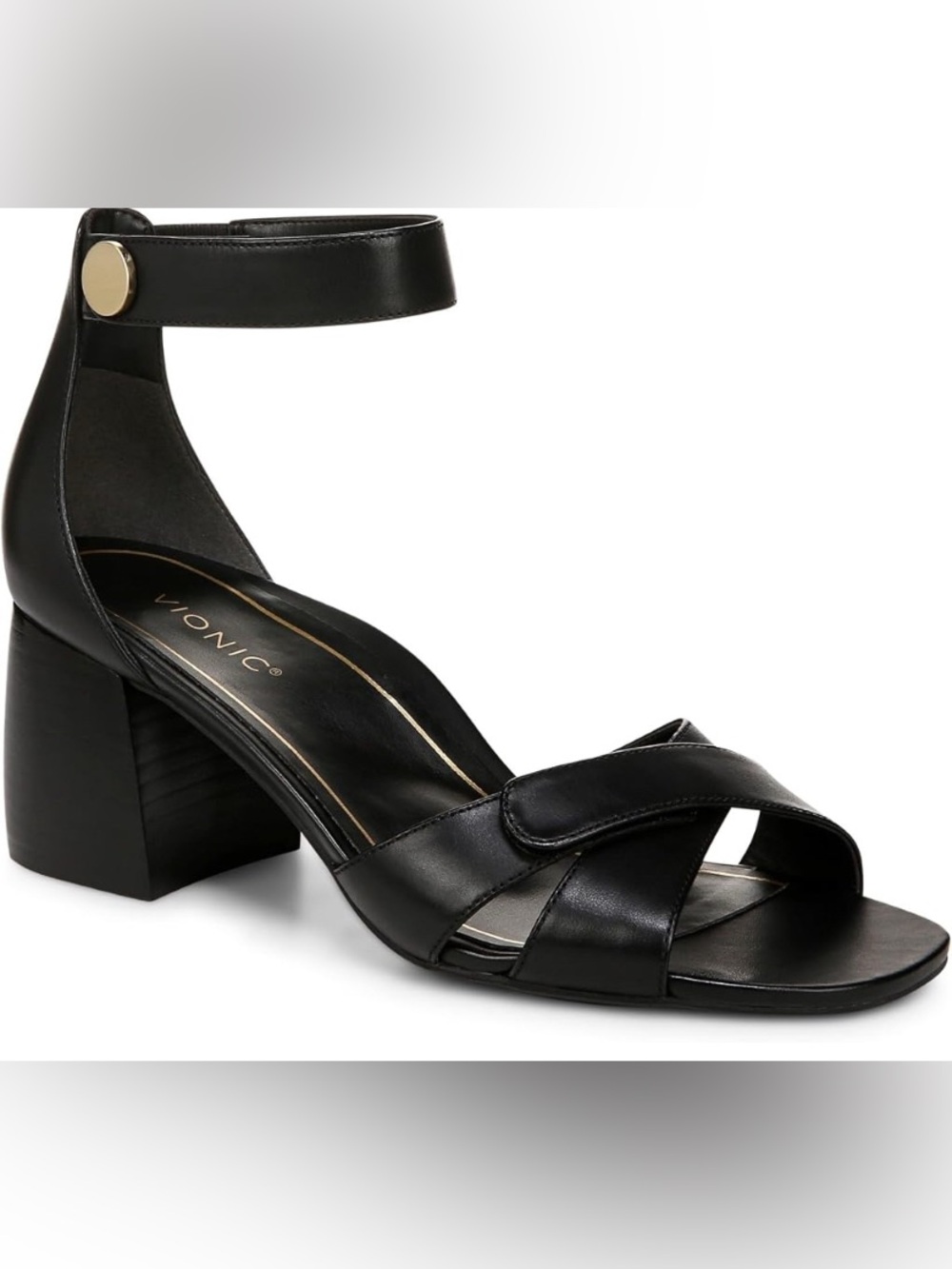 NWOB Vionic Salinas Block Heel Shoes SZ 8.5 Please See Pics Back Of Shoe Scuffs